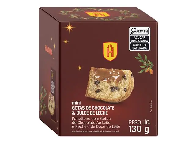 [PRONTA-ENTREGA] Mini Panettone Gotas de Chocolate Recheio DDL 130G - 2