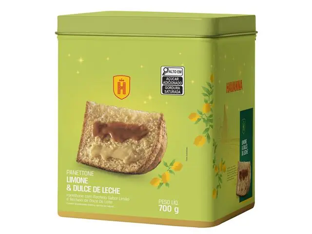 [PRÉ-VENDA] Panettone Havanna Lata Limone com Doce de Leite 700G - 2