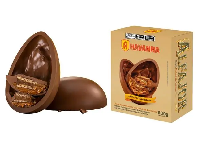 Ovo de Páscoa Havanna Ao Leite com Alfajor Doce de Leite 630G