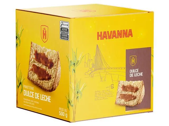 [PRONTA-ENTREGA]  Panettone Havanna Recheado de Doce de Leite 500G - 4