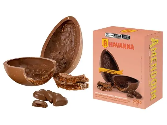 Ovo de Páscoa Havanna Ao Leite e Amendoim com Doce de Leite 426G