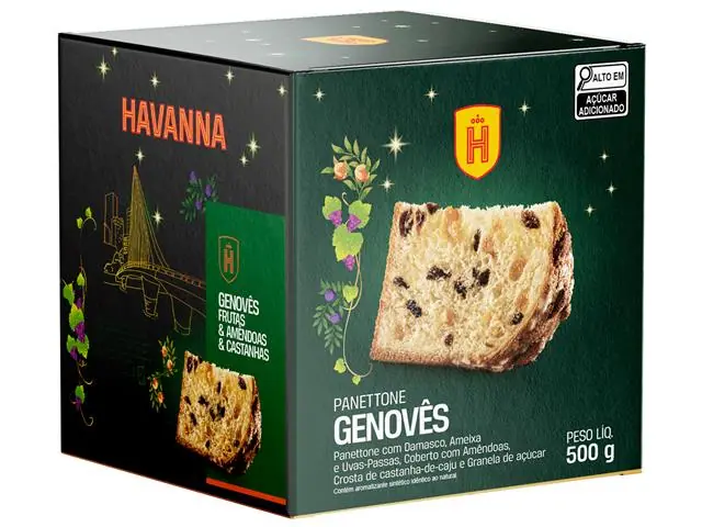 [PRONTA-ENTREGA] Panettone Havanna Pan Dulce Genovês com Frutas 500G - 2