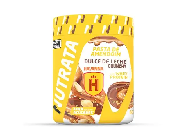 Pasta de Amendoim Havanna Sabor Doce de Leite Crunchy 600g