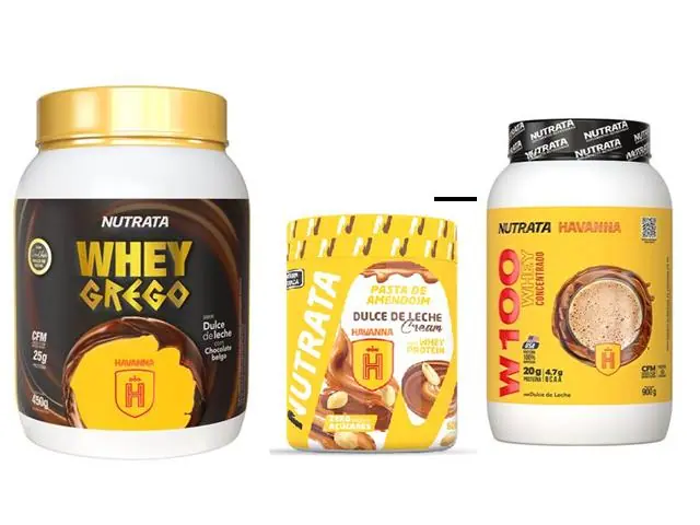 Whey 450g + Pasta de Amendoim 600g + Whey W100 900g