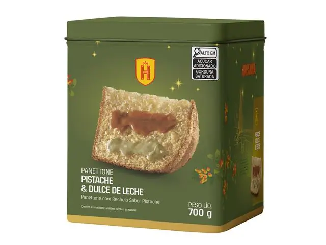 [PRÉ-VENDA] Panettone Havanna Lata Pistache e Doce de Leite 700g - 2