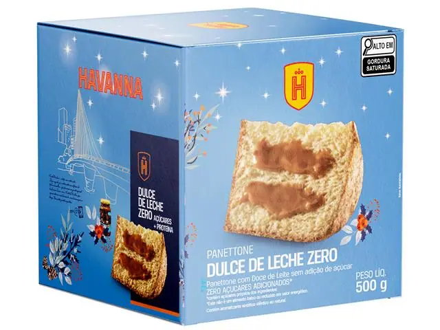 [PRÉ-VENDA] Panettone Havanna Recheado de Doce de Leite Zero 500G - 2