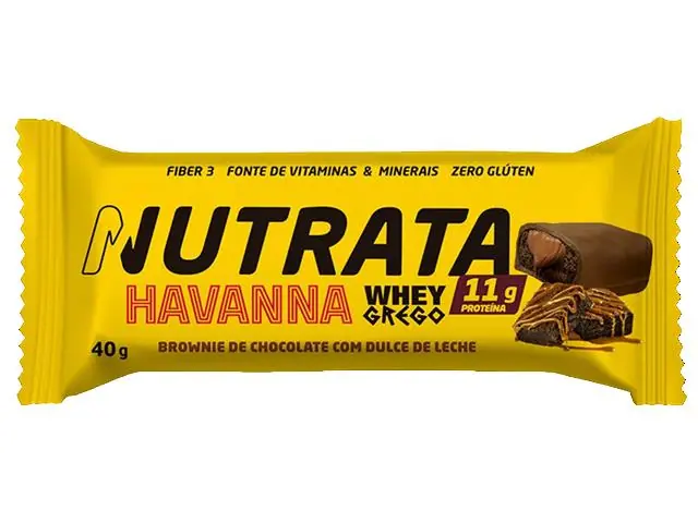 Whey Grego Bar Havanna sabor Dulce de Leche & Brownie 40g - 2