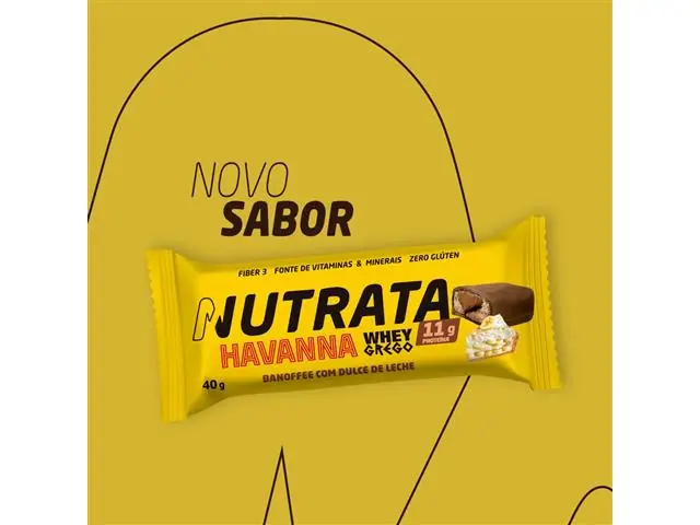 Whey Grego Bar Havanna sabor Dulce de Leche & Banoffee 40g - 5